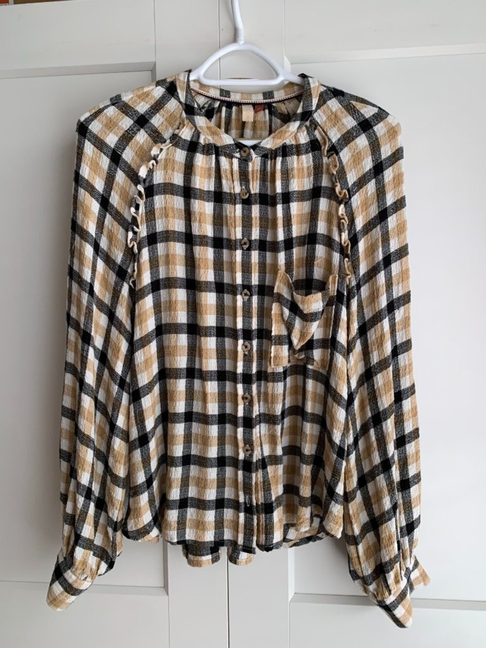 Pilcro Long Sleeve Blouse Wome's Size M crewneck - Picture 4 of 11